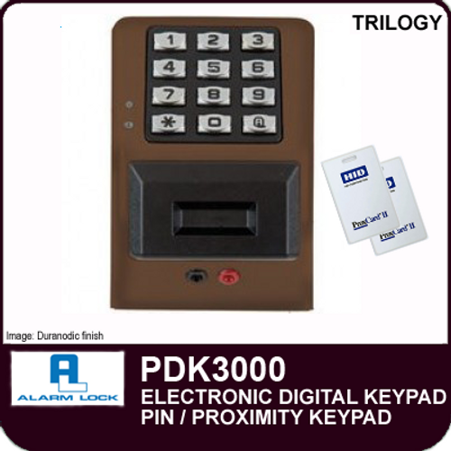 Alarm Lock PDK3000 | Alarm Lock Trilogy PDK3000 ELECTRONIC DIGITAL PROXIMITY KEYPAD