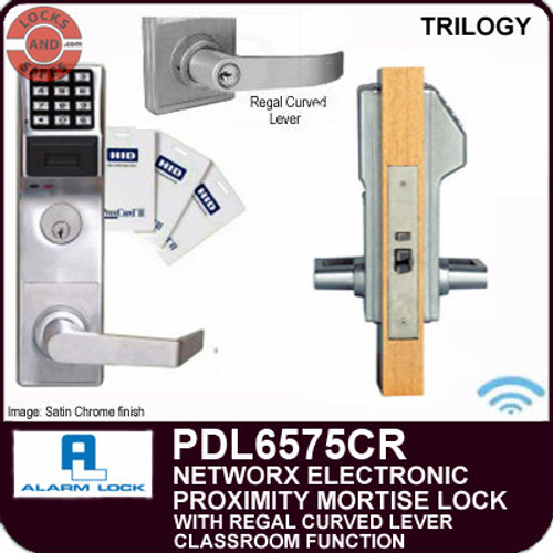 Alarm Lock Trilogy Networx PDL6575CR Digital Mortise Locks  | Alarm Lock PDL6575CR Wireless Lock | Alarm Lock Mortise Locks