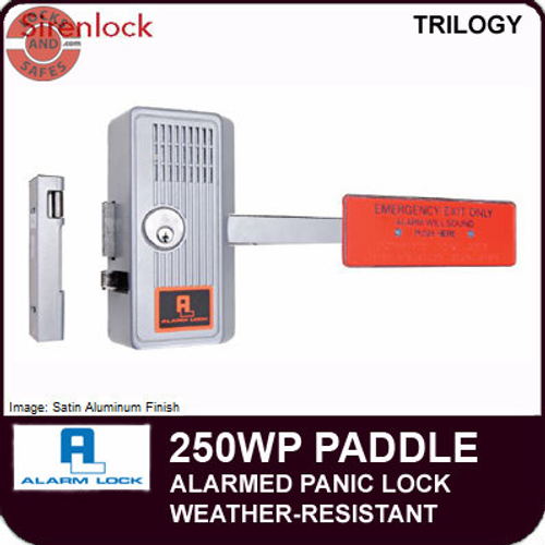 Alarm Lock 250WP - WEATHER-RESISTANT ALARMED PANIC LOCK