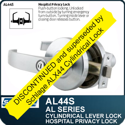 Schlage AL44S - Standard Duty Commercial Privacy/Hospital Lever Lock