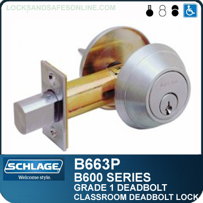 Grade 1 Deadbolts Schlage B663P