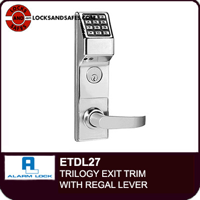 Alarm Lock Trilogy ETDL EXIT TRIM Straight Lever