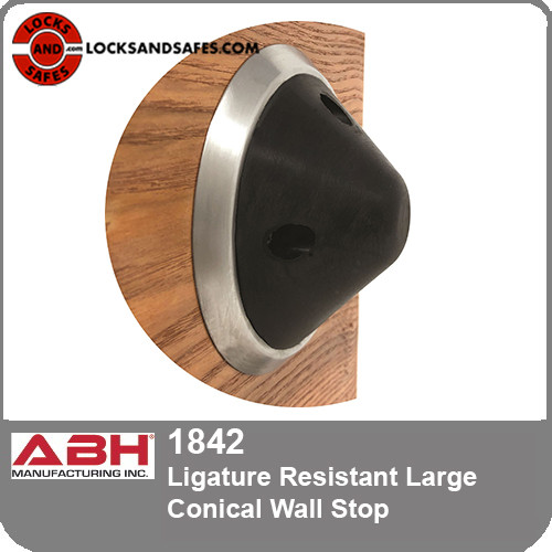 ABH 1842 Ligature Resistant Large Conical Wall Stop