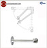 PDQ 350 Series Roller Stop 4-1/2"