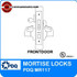 Grade 1 Single Cylinder Front Door Mortise Locks | PDQ MR117 Mortise Locks | Front Door Deadbolt | Single Cylinder | F Series Escutcheon Trim