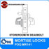 Grade 1 Single Cylinder Mortise Locks Storeroom with Deadbolt | PDQ MR141 Mortise Locks | Mortise Door Hardware | Cylinder Lock | J Series Sectional Trim