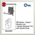 Grade 1 Single Cylinder Mortise Locks Storeroom with Deadbolt | PDQ MR141 Mortise Locks | Mortise Door Hardware | Cylinder Lock | J Series Sectional Trim
