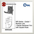 Grade 1 Double Cylinder Deadbolt with Dummy Trim Mortise Locks | PDQ MR214 Mortise Locks | Commercial Door Locks | J Series Sectional Trim