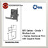 Grade 1 Non Cylinder Mortise Privacy Lockset | Corbin ML2060 Mortise Locks | PDQ MR176 | Corbin Mortise Lock | J Series Sectional Trim