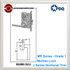 Single Dummy Trim with Chassis | PDQ MR212 Mortise Locks | Door Security | Security Door Locks | J Series Sectional Trim