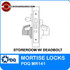 Storeroom with Deadbolt Locks Mortise Grade 1 Single Cylinder | PDQ MR141 Mortise Locks | Storeroom Mortise lock with Deadbolt | J Wide Escutcheon Trim