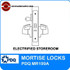 Grade 1 Electrified Stroreroom Mortise Locks | Dorma M9080EL Electrified Mortise Locks | PDQ MR199A | J Wide Escutcheon Trim