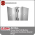 ABH A411HD Full Mortise Swing Clear Continous Hinge