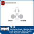 Sargent 7816 Apartment Exit or Public Toilet Mortise Lock