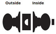 Marks Cylindrcial Lock Privacy Function - L