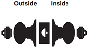 Marks Cylindrical Lock Vestibule Function - DA