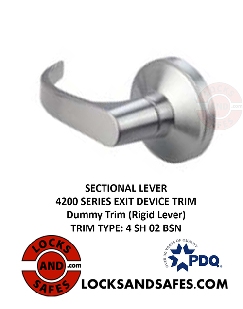 4200 Sectional Lever Trim