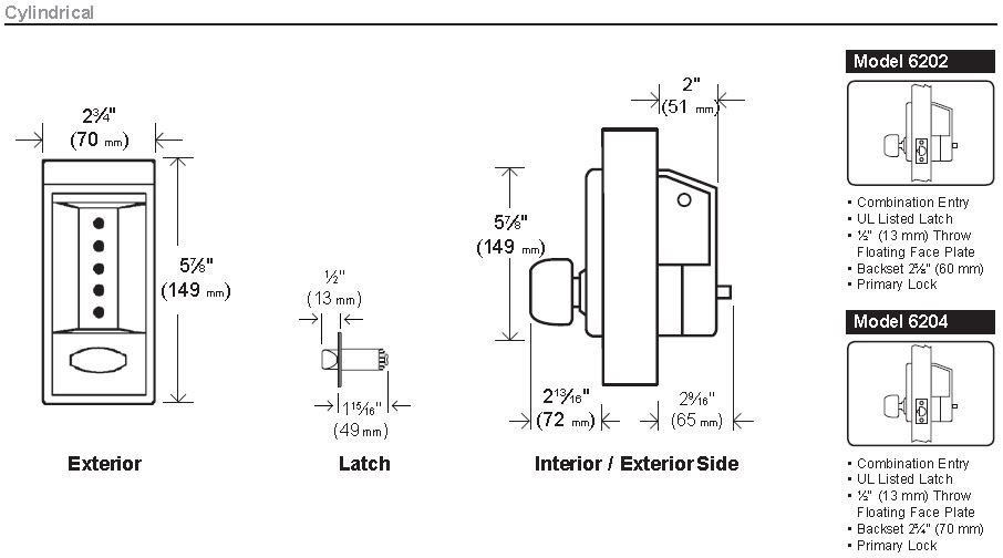 Simplex 6200 Cylindrical