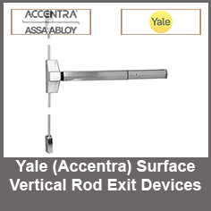Yale (Accentra) Surface Vertical Rod Exit Devices Yale (Accentra) Surface Vertical Rod Exit Devices