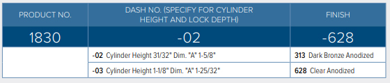 Adams Rite 1830 Deadlock How To Order