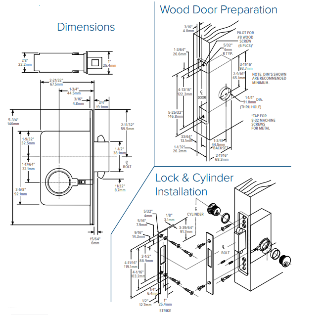 Adams Rite 2331 Heavy Duty Deadbolt Installation