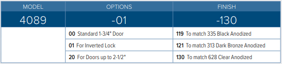 Adams Rite 4089 Exit Indicator How To Order