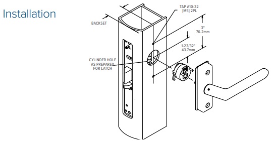 Adams Rite 4569 Deadlatch Handle Installation | Lever for Adams Rite Deadlatch