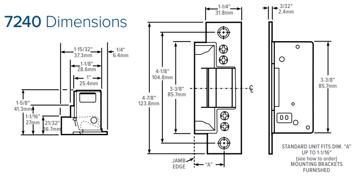 adams-rite-7240-electric-strike-dimensions.png | electric door strikes for metal doors | adams rite 7240 electric strike