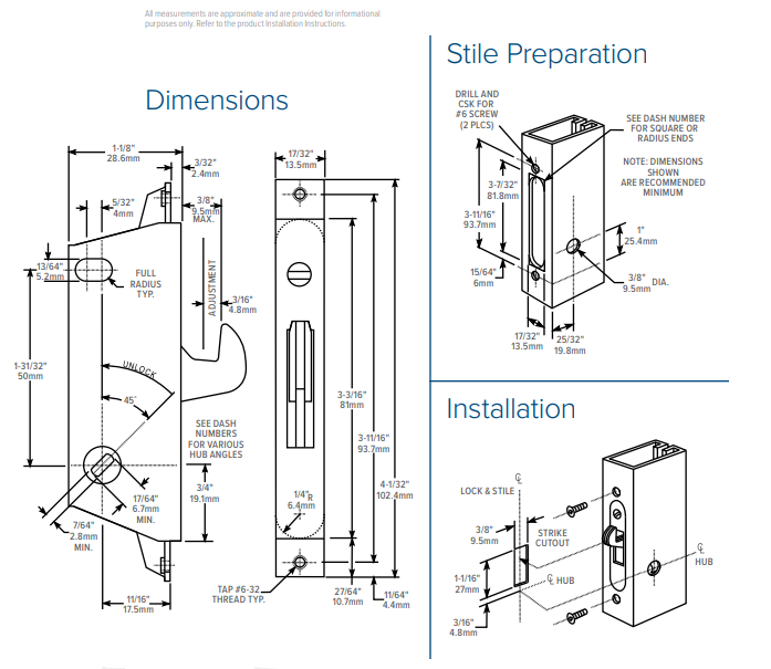 Adams Rite MS1847 Series Deadlock Deadlatch