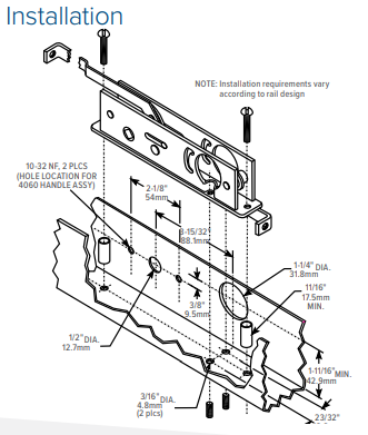 Adams Rite MS1875 Two Point Deadlock Installation