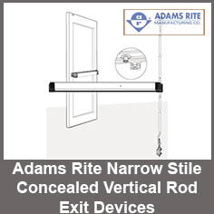 Adams Rite Narrow Stile Concealed Vertical Rod Exit Devices Category Adams Rite Narrow Stile Concealed Vertical Rod Exit Devices Category