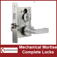 Command Access Mechanical Mortise Complete Locks