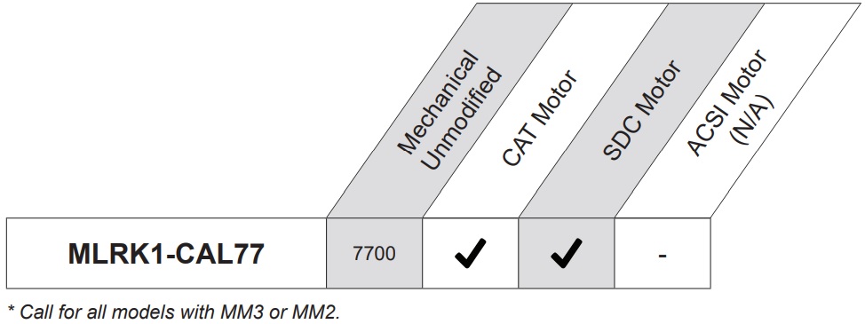 Command Access MLRK1-CAL77 Matrix