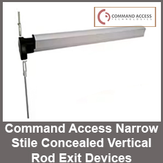 Command Access Narrow Stile Concealed Vertical Rod Exit Devices Category
