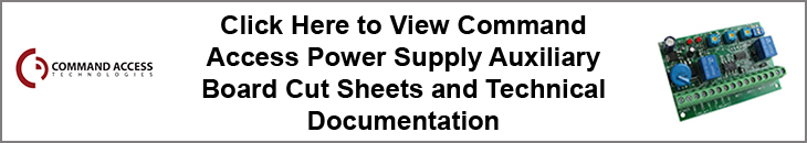 Command Access Power Supplies Auxiliary Board Banner