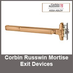 Corbin Russwin Mortise Exit Devices Corbin Russwin Concealed Vertical Rod Exit Devices