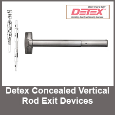 DetexConcealed Vertical Rod Exit Devices Detex Concealed Vertical Rod Exit Devices