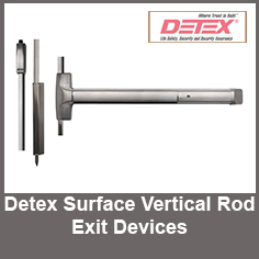Detex Surface Vertical Rod Exit Devices Detex Surface Vertical Rod Exit Devices