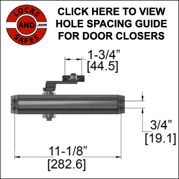 Door Closer Guide | Door Closer Hole Spacing Guide