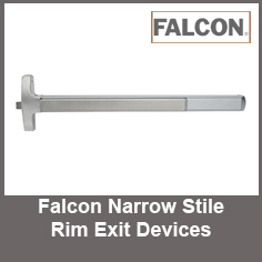 Falcon Narrow Stile Rim Exit Devices