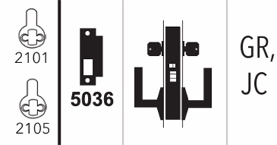 Marks Mortise Lock Function GR - Classroom Security w/ Holdback