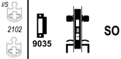 Marks Mortise Lock Function SO - Store Door