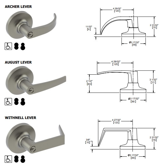 Hager 3400 Lever Options Hager 3400 Lever Options