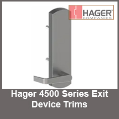 Hager 4500 Series Exit Device Trims