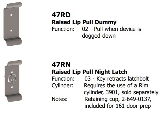 Hager 4700 Raised Lip Trim Functions