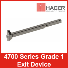 Hager 4700 Series Grade 1 Exit Device