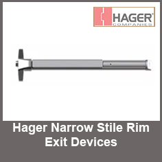 Hager Narrow Stile Rim Exit Devices Hager Narrow Stile Rim Exit Devices