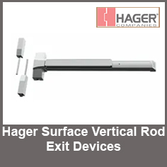 Hager Surface Vertical Rod Exit Devices