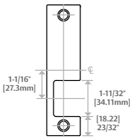 HES KD Option Dimensions | HES KD Faceplate Dimensions