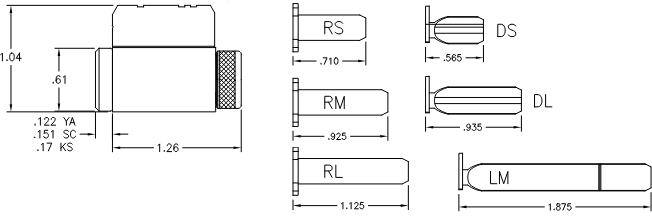 Ilco 15985, 15995, 15996 Dimensions